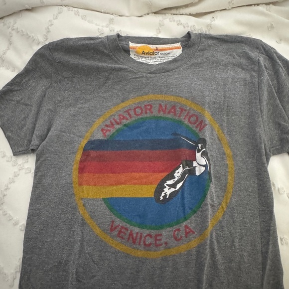 Aviator Nation Gray T-Shirt Small - Picture 1 of 2